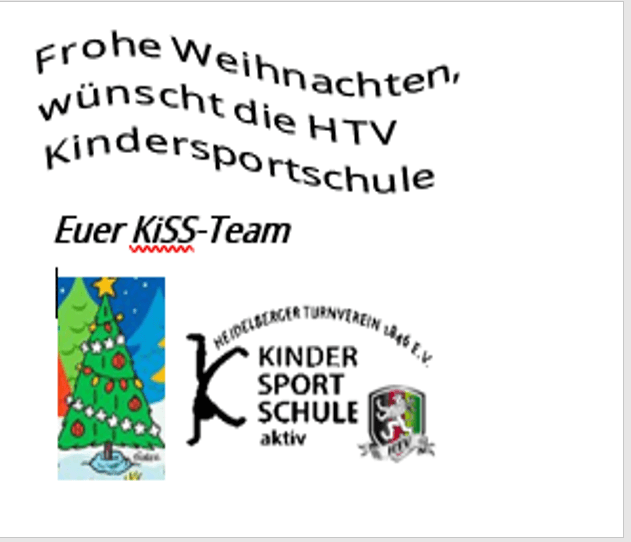K’sportschule: Weihnachtsferien
